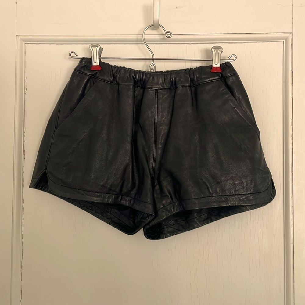 Mackage real leather shorts